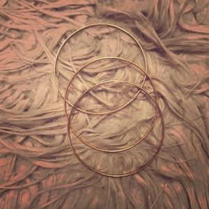 Gold stackable bracelets